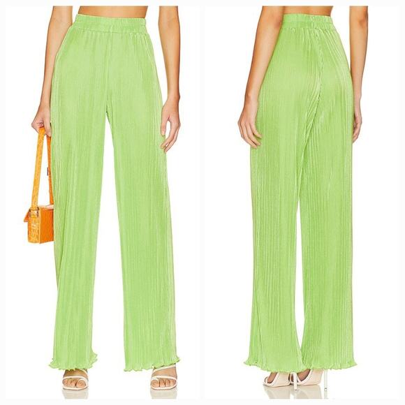 superdown Pants - Superdown Alana Pant in Lime Green Large